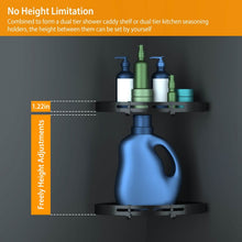 Load image into Gallery viewer, 2-Piece: Corner Shower Caddy Shelf