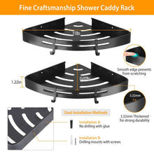 Load image into Gallery viewer, 2-Piece: Corner Shower Caddy Shelf