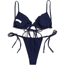 将图片加载到图库查看器,2-Piece Set: Thong Brazilian Bikini Swimsuit