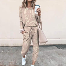 Load image into Gallery viewer, 2-Piece Set: Women's Basic Tie Dye Sweatshirt Tracksuit Pants Sets