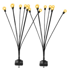 将图片加载到图库查看器,2-Piece: Solar Firefly Lights Swaying Decorative Pathway Lamp