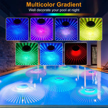 将图片加载到图库查看器,2-Piece: Solar Powered LED Pool Light Gradient Multicolor Changing