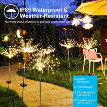 Load image into Gallery viewer, 2-Piece: Solar Powered Starburst Garden Lights