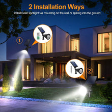 将图片加载到图库查看器,2-Piece: Solar Spotlight Outdoor Dusk Waterproof