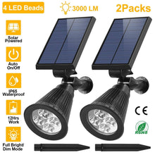 将图片加载到图库查看器,2-Piece: Solar Spotlight Outdoor Dusk Waterproof