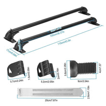 Load image into Gallery viewer, 2-Piece: Universal 110CM/43-Inch Car Roof Rack Cross Bar