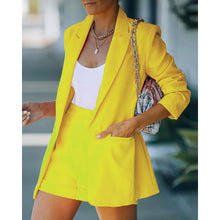 Load image into Gallery viewer, 2-Piece: Women's Basic Shirt Collar Blazer