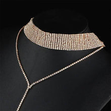 Load image into Gallery viewer, 2-Piece: Women's Synthetic Diamond Y Necklace