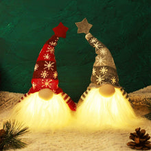 Load image into Gallery viewer, 2-Pieces: 11" Lighted Christmas Gnome Santa