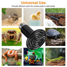 Load image into Gallery viewer, 2-Pieces: 150W Infrared Reptile Heat Lamp No Light Emitting