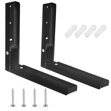 Load image into Gallery viewer, 2-Pieces: Adjustable Wall Mount Microwave Brackets