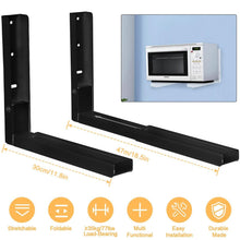 Load image into Gallery viewer, 2-Pieces: Adjustable Wall Mount Microwave Brackets