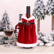 Load image into Gallery viewer, 2-Pieces: Christmas Wine Bottle Cover Merry Christmas Decor