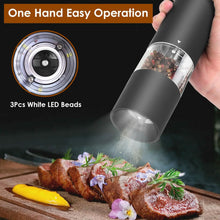 Load image into Gallery viewer, 2-Pieces: Electric Salt and Pepper Grinder Battery Powered with Adjustable Coarseness