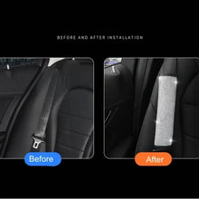 Load image into Gallery viewer, 2-Pieces: Luxury Leather Seat Belt Protectors