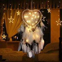 Load image into Gallery viewer, 2-Pieces: Romantic LED Dream Catcher with Feather Dreamcatcher Night Light