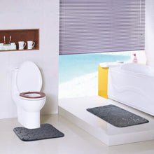 Load image into Gallery viewer, 2-Pieces Set: Bathroom Rugs Luxury Flannel Non-Slip