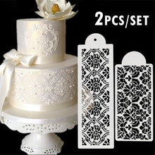 将图片加载到图库查看器,2 Style Cake Side Cupcake Cake Sugarcraft Decoration Cake Mould Plastic Baking Cake Decorating Tool 2 Pieces Cupcake Stencil Cake Side Decorating Templates Powdered Sugar Template Wedding Cake Decor Flower Molding