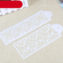 将图片加载到图库查看器,2 Style Cake Side Cupcake Cake Sugarcraft Decoration Cake Mould Plastic Baking Cake Decorating Tool 2 Pieces Cupcake Stencil Cake Side Decorating Templates Powdered Sugar Template Wedding Cake Decor Flower Molding