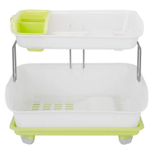 Load image into Gallery viewer, 2-Tier Dish Drying Rack Cutlery Drainer