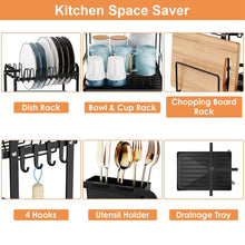 Load image into Gallery viewer, 2-Tier Dish Drying Rack