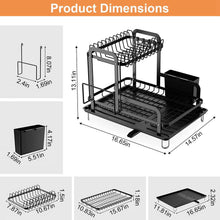 Load image into Gallery viewer, 2-Tier Dish Drying Rack