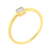 将图片加载到图库查看器,14K Yellow Gold Plated .925 Sterling Silver 1/20 cttw Miracle Set Diamond Promise Ring (J-K Color, I1-I2 Clarity) - Size 6