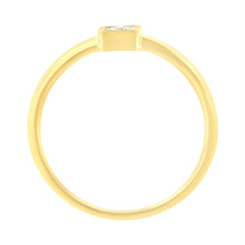 将图片加载到图库查看器,14K Yellow Gold Plated .925 Sterling Silver 1/20 cttw Miracle Set Diamond Promise Ring (J-K Color, I1-I2 Clarity) - Size 6
