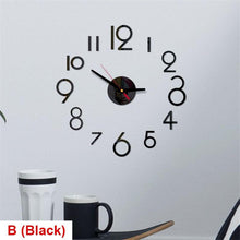 将图片加载到图库查看器,20 Inch Wall Clock Round Style Number Coffee Tea Cup Modern Large Silent Wall Stickers for Hall and Bedroom Home Decorations Arabic Numeral Wall Clocks Acrylic Mirror Stickers/Home Decor Design Acrylic Wall Clock Stickers Home Living Room Decoration