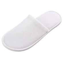 将图片加载到图库查看器,20-Pairs: Spa Hotel Guest Soft Slippers Closed Toe Disposable Travel Slipper