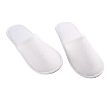 将图片加载到图库查看器,20-Pairs: Spa Hotel Guest Soft Slippers Closed Toe Disposable Travel Slipper