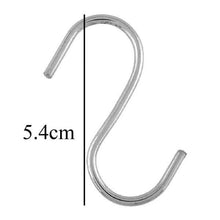 Load image into Gallery viewer, 20-Piece: Household Holder Kitchen Stainless Steel S Shaped Hooks