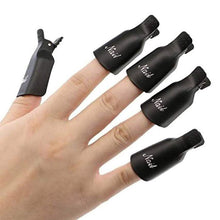 Load image into Gallery viewer, 20-Piece Set: Plastic Acrylic Nail Art Soak Off Cap Clip UV Gel Polish Remover Wrap Tool