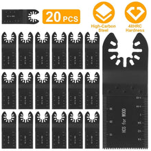 Load image into Gallery viewer, 20-Pieces Set: Saw Blade Metal Oscillating Multitool Cutter Fit