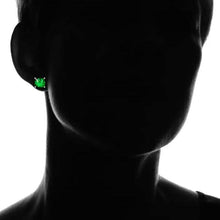 Load image into Gallery viewer, 2.00 CTTW Sterling Silver Emerald Princess Cut Studs