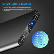 Load image into Gallery viewer, 20000mAh Power Bank Ultra Thin External Battery Pack