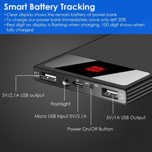 Load image into Gallery viewer, 20,000mAh Power Bank Ultra-thin External Battery Pack