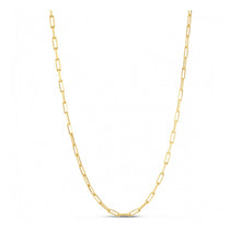 Load image into Gallery viewer, Sterling Silver Gold Plated Paperclip Chain (2.95 mm)