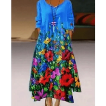 将图片加载到图库查看器,Fashion Long Sleeve Casual Loose Dress for Women - Summer Fashion Dresses for Women