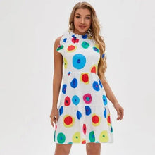 Load image into Gallery viewer, New Fashion Cute Stylish Dot Printed Sleeveless Women Dress - Fashion Dresses for women