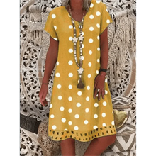 Load image into Gallery viewer, Stylish Summer Dress Loose Ladies Orange Yellow Summer Dresses For Women - Women Cute Outfits