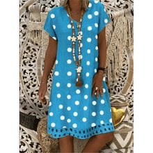 Load image into Gallery viewer, Stylish Summer Dress Loose Ladies Orange Yellow Summer Dresses For Women - Women Cute Outfits