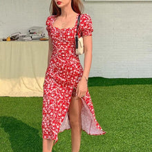 Load image into Gallery viewer, New Women Summer Fashion Square Neck Dress - Fashion Cute Dresses for women