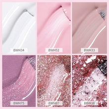 将图片加载到图库查看器,2021 New Womens Colorful Nail Gel Polish Modern Glitter Pink Purple UV Diamond Stylish Design Nail Colors Gel