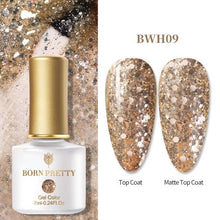 将图片加载到图库查看器,2021 New Womens Colorful Nail Gel Polish Modern Glitter Pink Purple UV Diamond Stylish Design Nail Colors Gel
