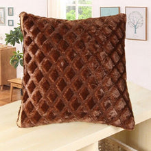 将图片加载到图库查看器,2021 Soft Fur Plush Cushion Cover Pillowcase For Home Decor Pillow Cover Bed Sofa Decorative Soft Fluffy Plush Pillowcases Square Autumn Cushion Covers For Living Room