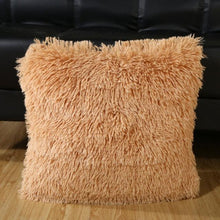 将图片加载到图库查看器,2021 Soft Fur Plush Cushion Cover Pillowcase For Home Decor Pillow Cover Bed Sofa Decorative Soft Fluffy Plush Pillowcases Square Autumn Cushion Covers For Living Room
