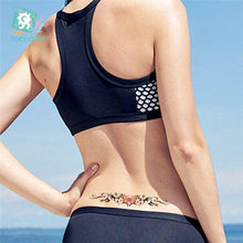 Load image into Gallery viewer, 2021 Temporary Waterproof Butterfly Tattoo Black Design Waist Body Fake Tattoo Flower Sticker For Women Girls