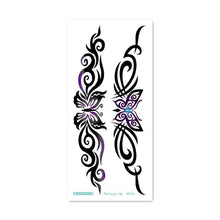 Load image into Gallery viewer, 2021 Temporary Waterproof Butterfly Tattoo Black Design Waist Body Fake Tattoo Flower Sticker For Women Girls