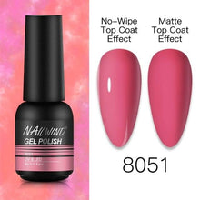 将图片加载到图库查看器,NEW TREND Modern fashion Red Gel Nail Polish For Nails Permanent UV LED 8ml Matte Glossy High Quality Fashion Design For Women and Ladies